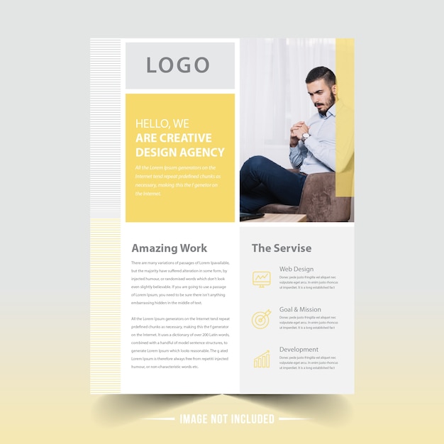 Vector business flyer design