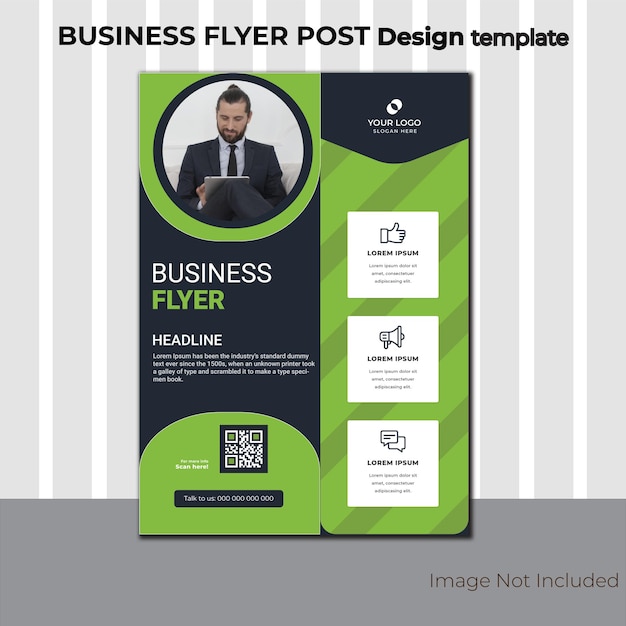 Vettore business flyer design