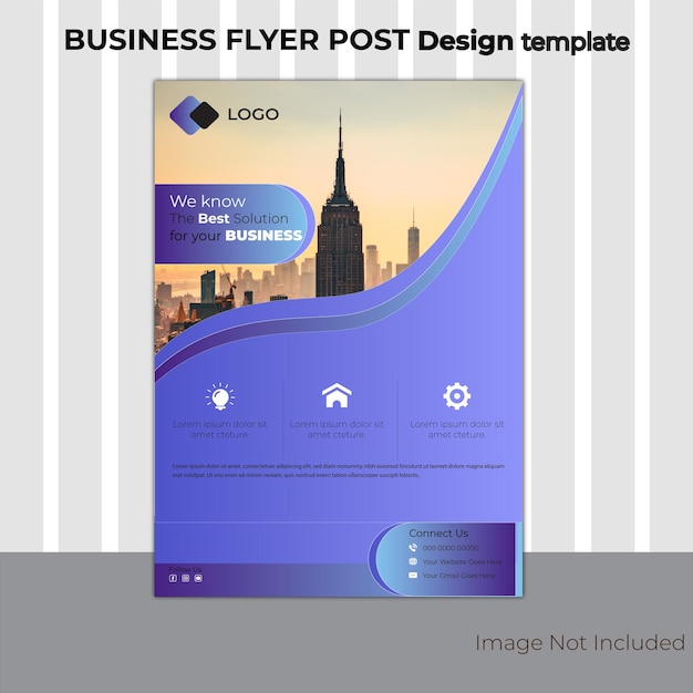 Vettore business flyer design