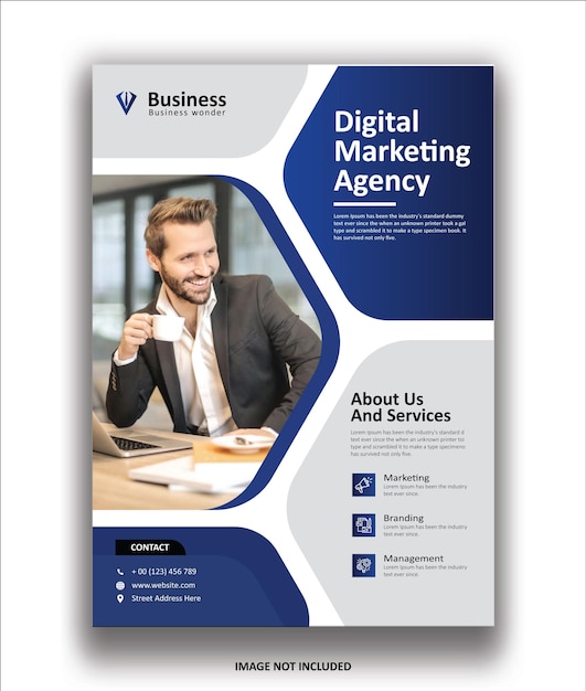 A business flyer for digital marketing agency