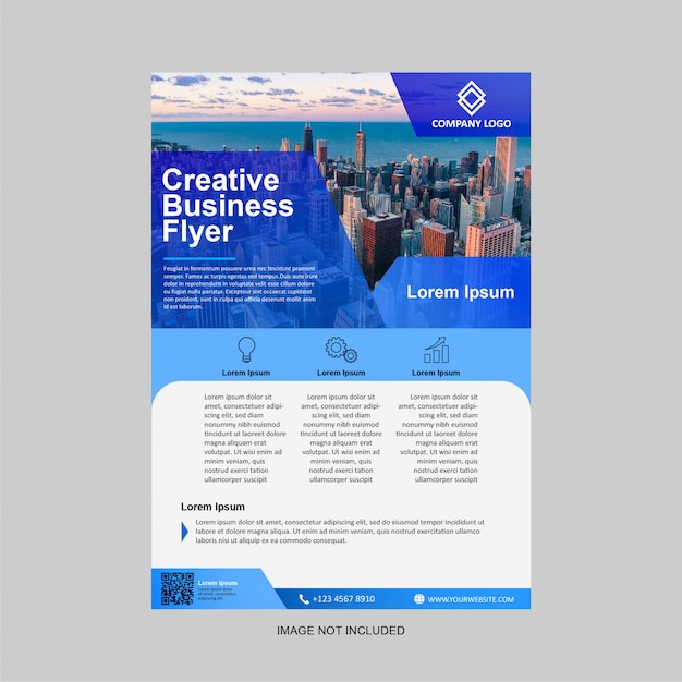 Business flyer modern design template