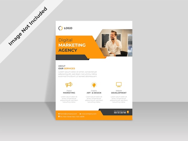 Business Flyer ontwerp sjabloon