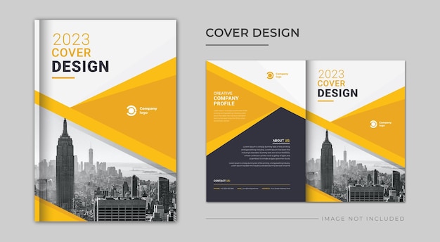 Business flyer template annual report book cover design