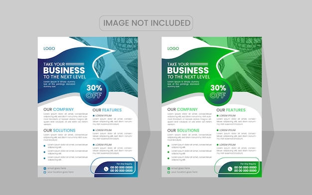 business flyer template design