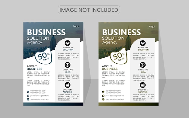 business flyer template design