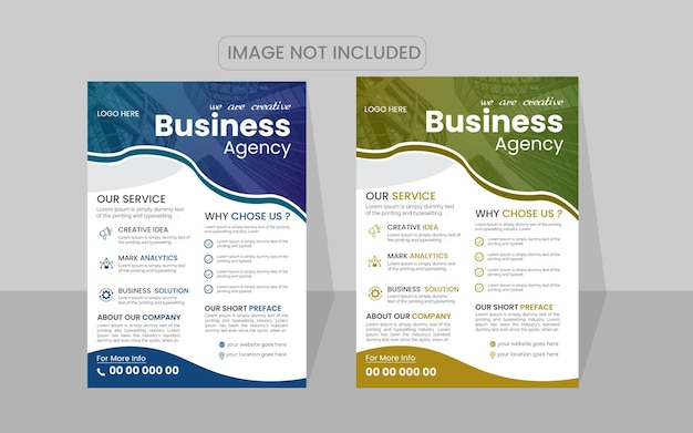 business flyer template design