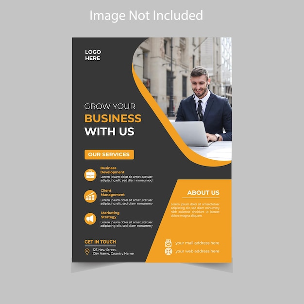 Business flyer template design