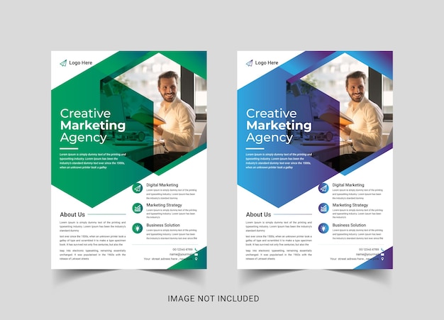 business flyer template design