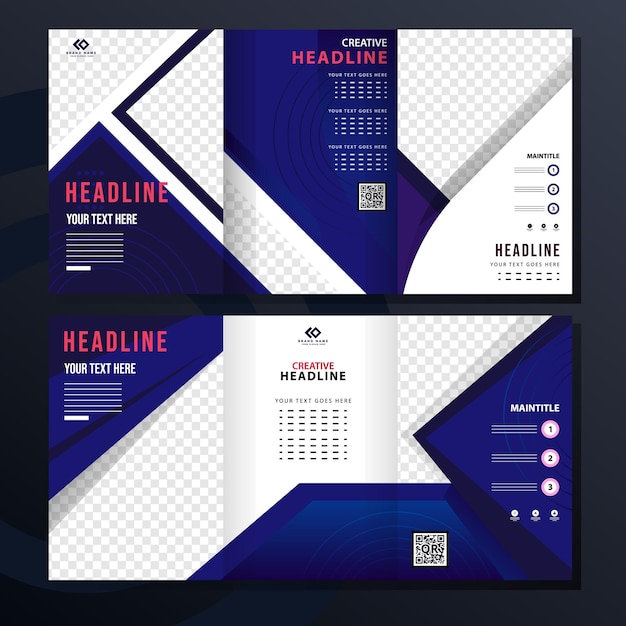 Vector business flyer template design