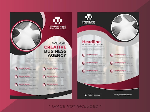 Business Flyer Template kan worden gebruikt Business Marketing