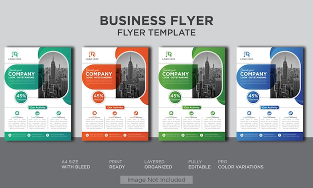 Business flyer template Modern digital marketing agency flyer template