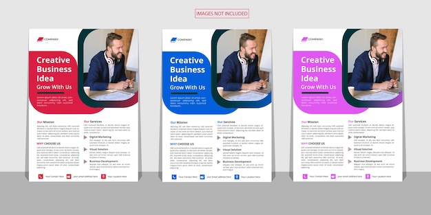 business flyer template vector