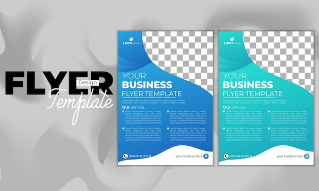 Vector business flyer template voor het groeien van bedrijven en het uitbreiden van bedrijven