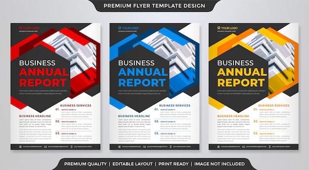 business flyer template with abstract background style use for business cover and company ads