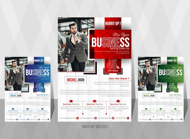 Vector business flyer template