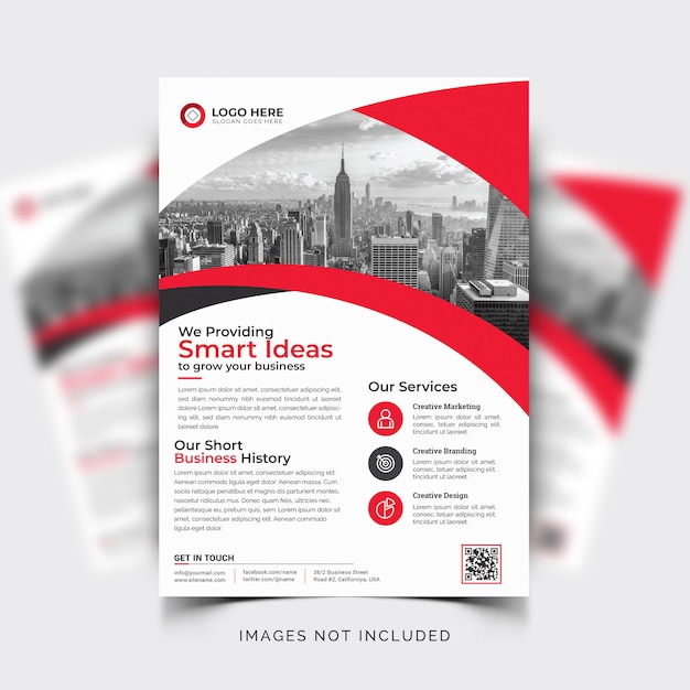 Vector business flyer template