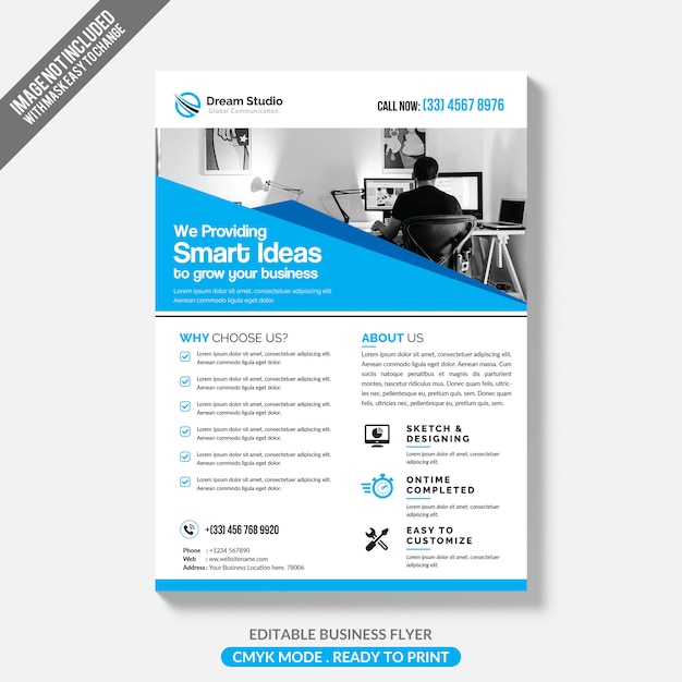 Vector business flyer template