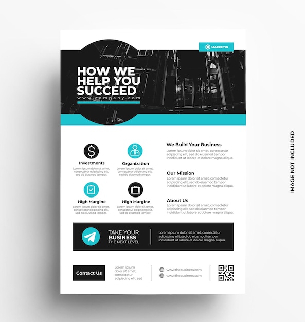 Vector business flyer template