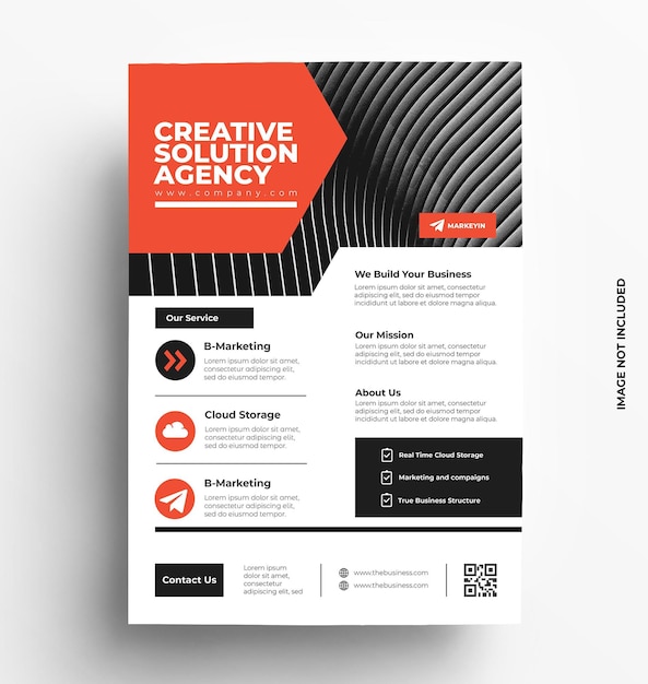 Vector business flyer template