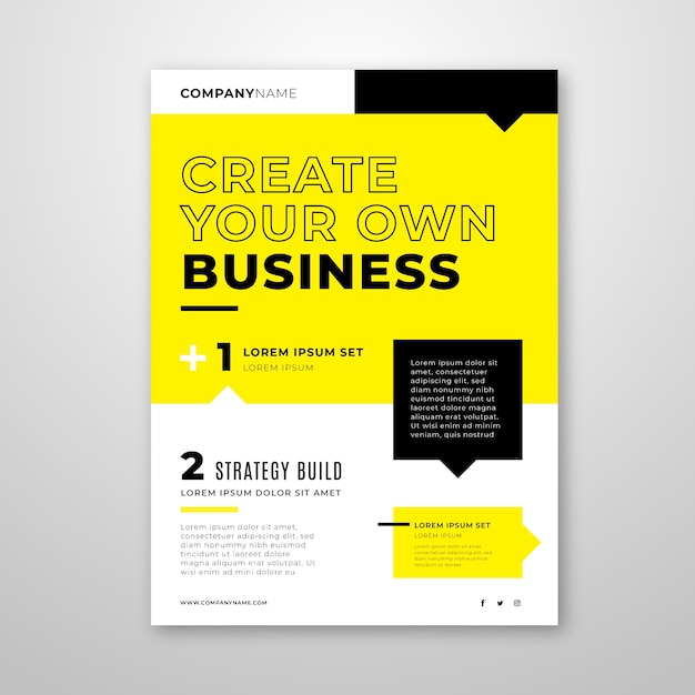 Vector business flyer template