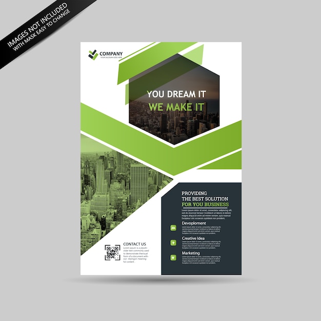 Vector business flyer template