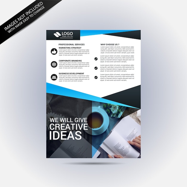 Vector business flyer template