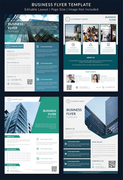 Vector business flyer template