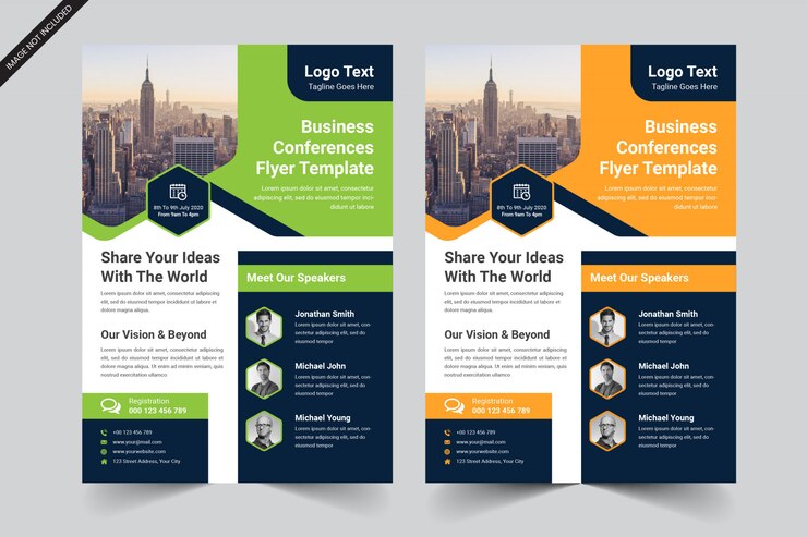 Vector business flyer template