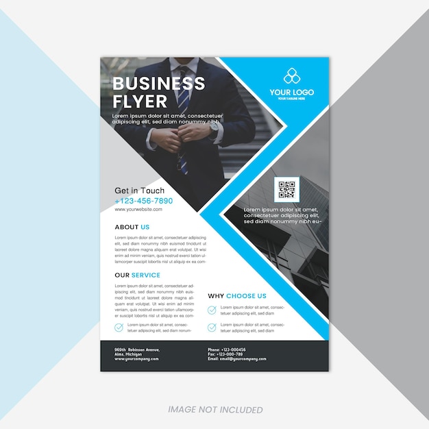 Vector business flyer template