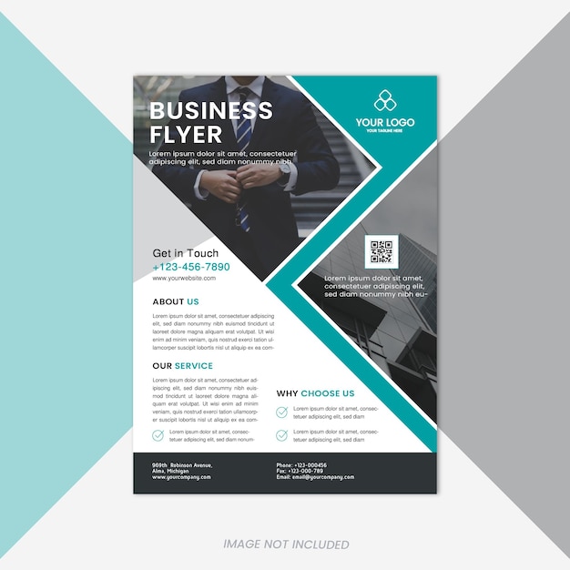 Vector business flyer template