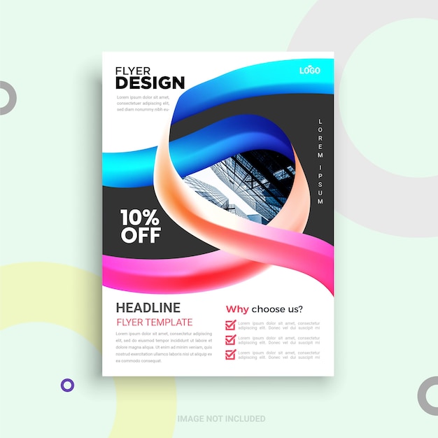 Vector business flyer template