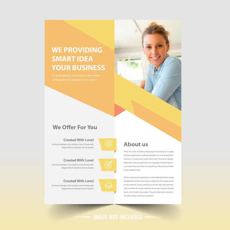Vector business flyer template