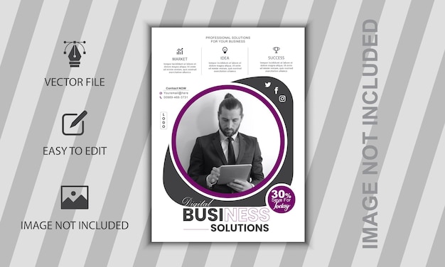 Vector business flyer template