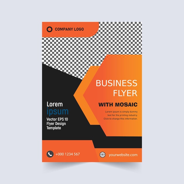 Business flyer vector template