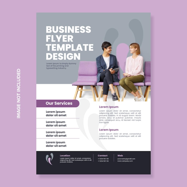 Vector business flyer