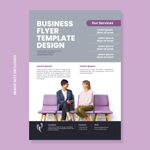 Vector business flyer