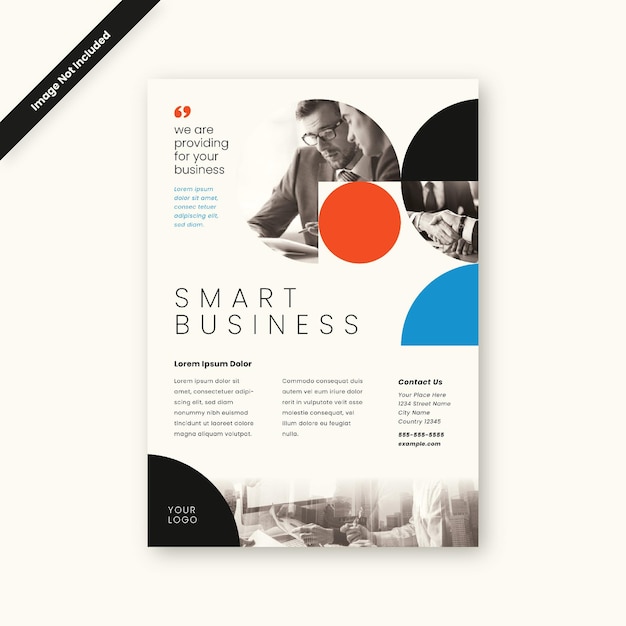 Vector business flyer