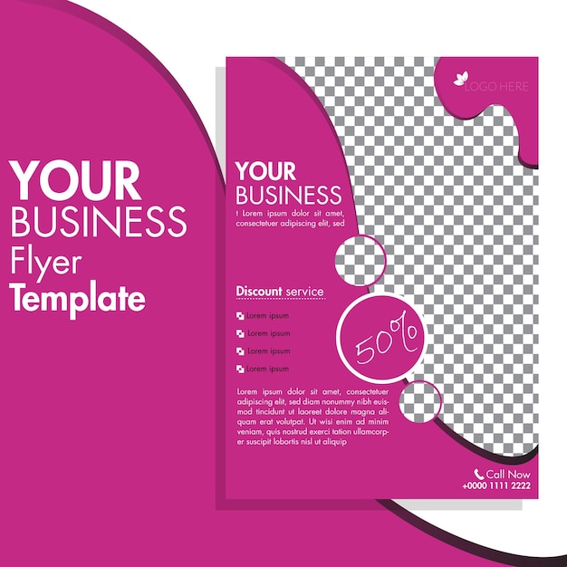 Vector business flyer