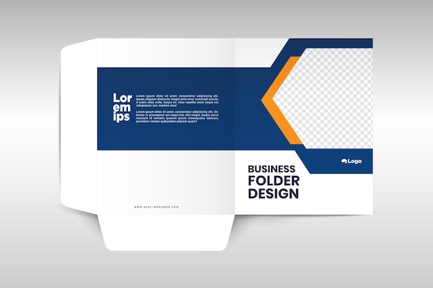 Vector business folder design template