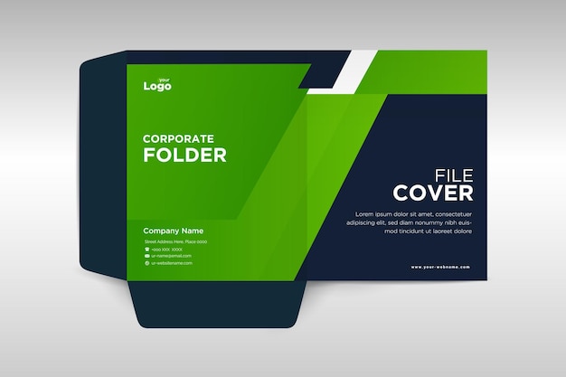 Vector business folder design template