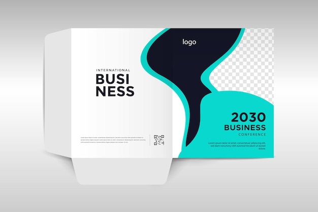 Vector business folder design