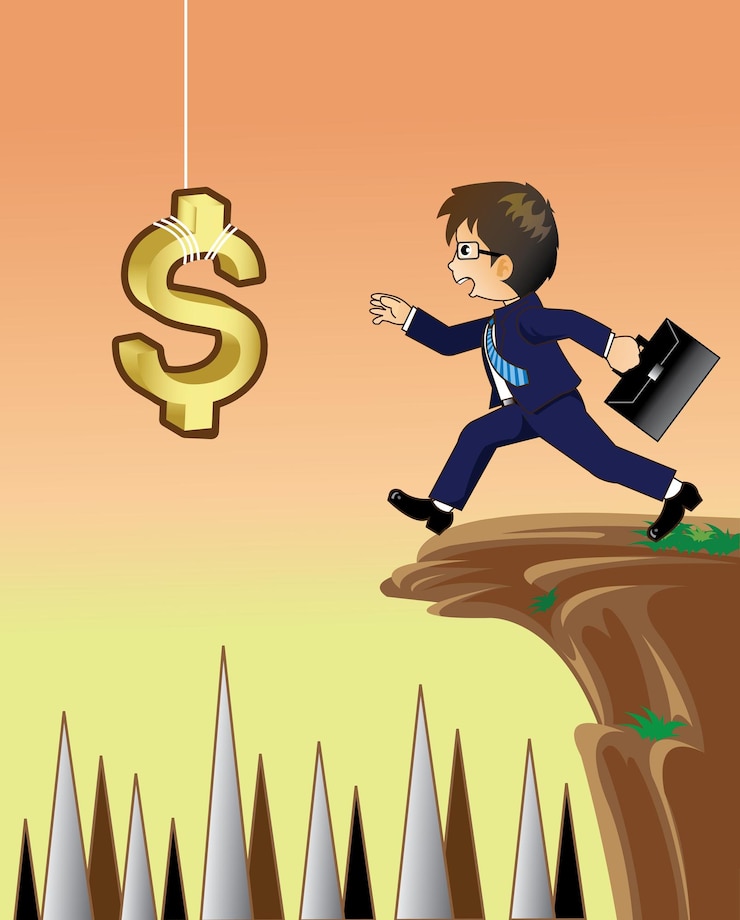 वेक्टर business giving hand to keep the dollar