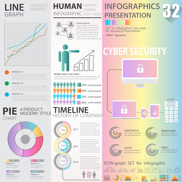 Business graphics data element templates sets