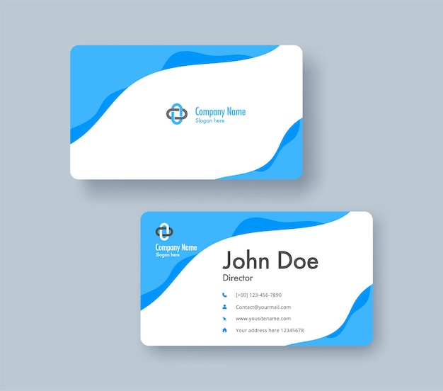 Business greeting card template design introduce card include sample text position vector illustration design