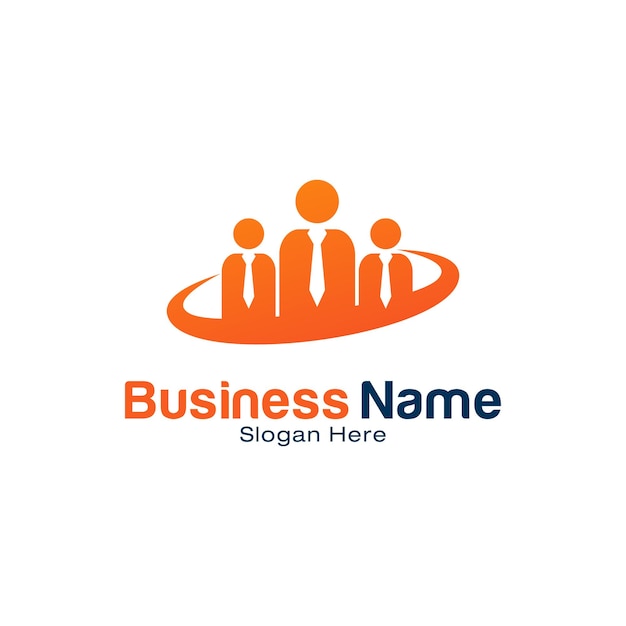 Business group logo design template