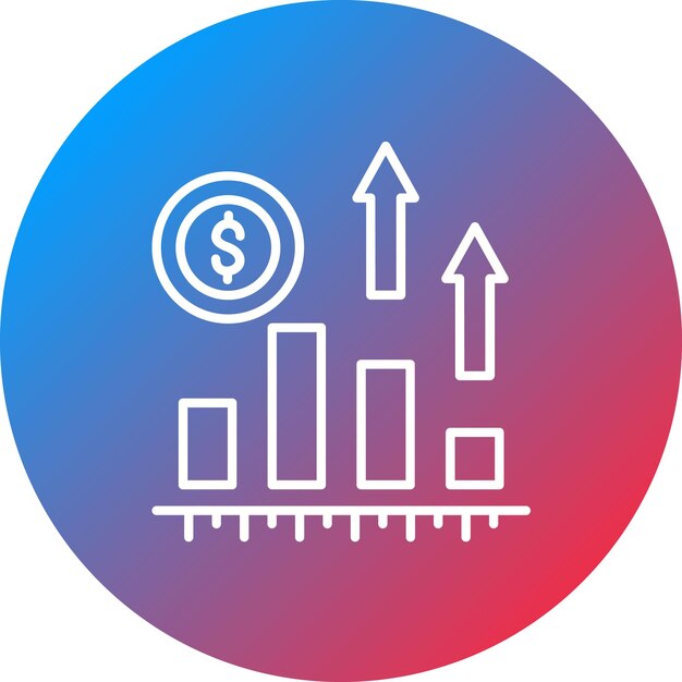 Vector business growth icon vector image can be used for business training