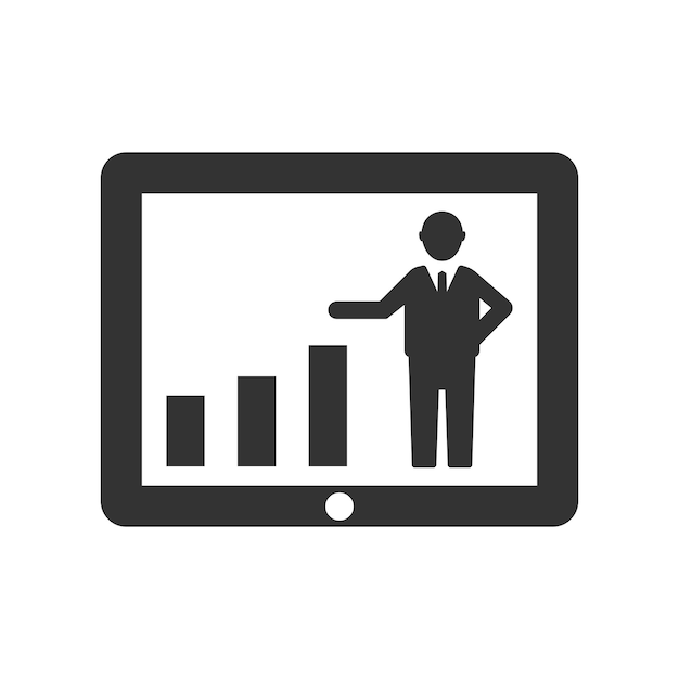 Vector business growth icon