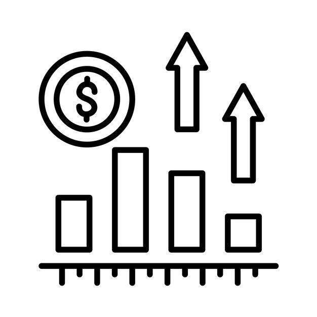 Business Growth Line Illustration