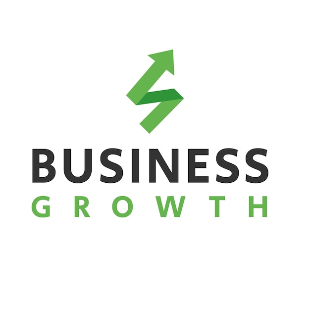 Vector business growth logo