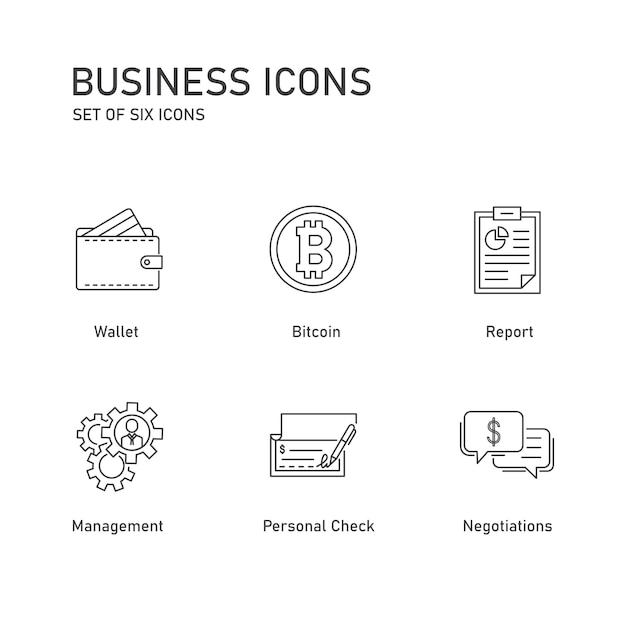 Business Growth Vector Icon Set